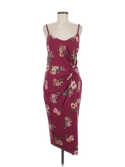 Pre-owned Nine Britton Cocktail Dress In Burgundy