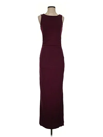 Pre-owned Nine Britton Cocktail Dress In Burgundy