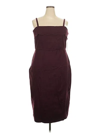 Pre-owned Nine Britton Cocktail Dress In Burgundy