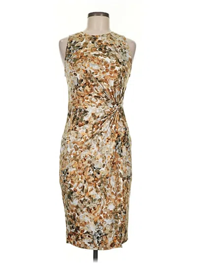 Pre-owned Nine Britton Cocktail Dress In Tan