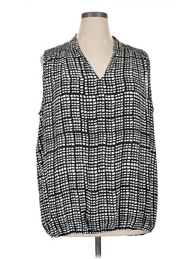 Pre-owned Nine Britton Long Sleeve Blouse In Black