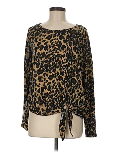 Pre-owned Nine Britton Long Sleeve T-shirt In Brown