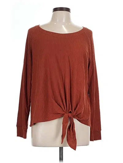 Pre-owned Nine Britton Long Sleeve T-shirt In Brown