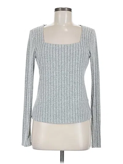 Pre-owned Nine Britton Long Sleeve T-shirt In Silver