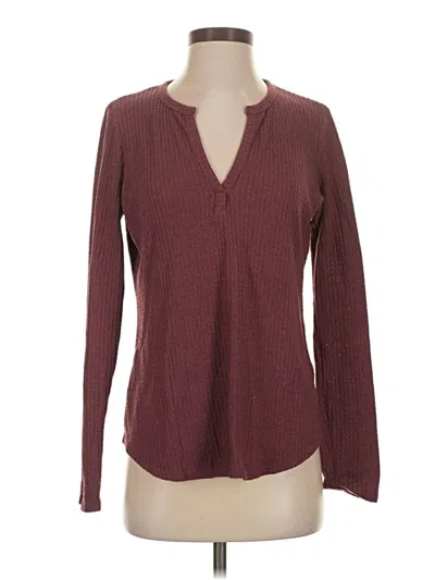 Pre-owned Nine Britton Pullover Sweater In Burgundy
