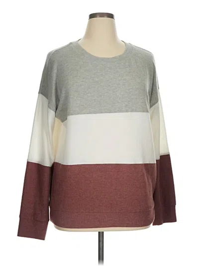 Pre-owned Nine Britton Pullover Sweater In Burgundy