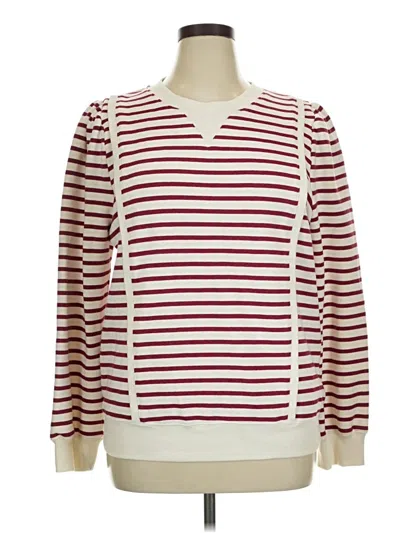 Pre-owned Nine Britton Pullover Sweater In Burgundy