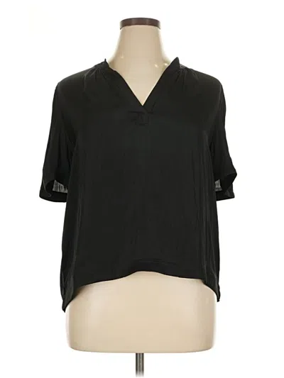Nine Britton Short Sleeve Blouse In Black