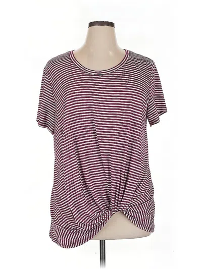 Pre-owned Nine Britton Short Sleeve T-shirt In Burgundy