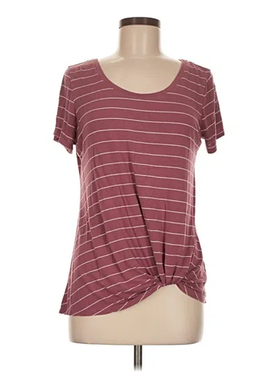 Pre-owned Nine Britton Short Sleeve T-shirt In Burgundy