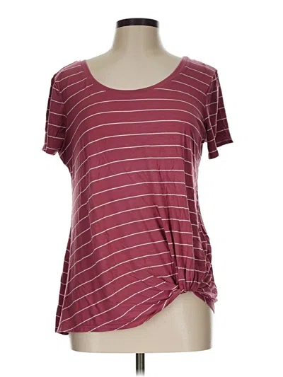 Pre-owned Nine Britton Short Sleeve T-shirt In Burgundy