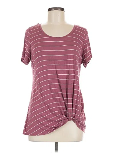 Pre-owned Nine Britton Short Sleeve T-shirt In Burgundy
