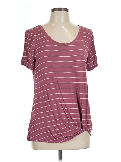Pre-owned Nine Britton Short Sleeve T-shirt In Burgundy