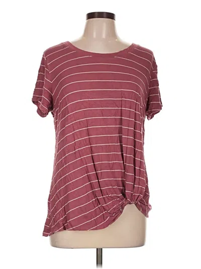 Pre-owned Nine Britton Short Sleeve T-shirt In Burgundy