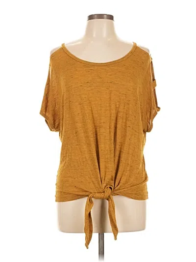 Pre-owned Nine Britton Short Sleeve T-shirt In Gold