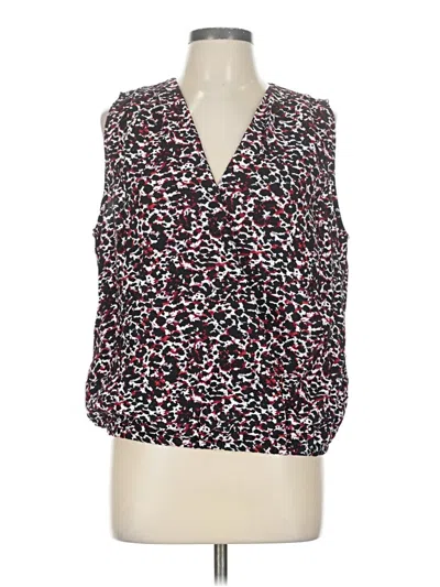 Pre-owned Nine Britton Sleeveless Blouse In Black