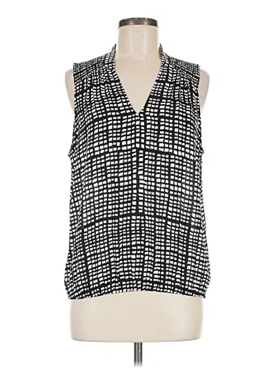 Pre-owned Nine Britton Sleeveless Blouse In Black