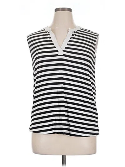Pre-owned Nine Britton Sleeveless Blouse In Black