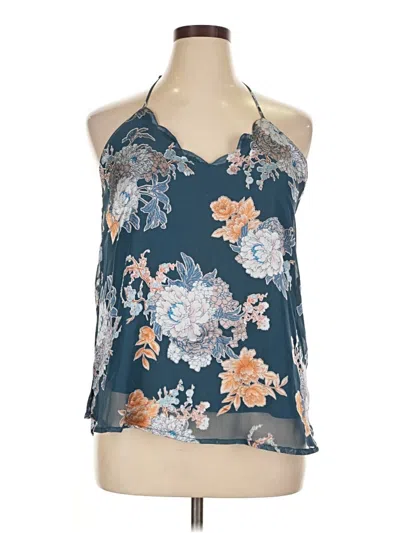 Pre-owned Nine Britton Sleeveless Blouse In Blue