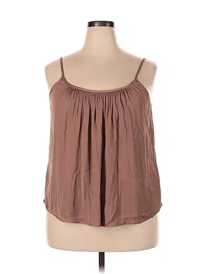 Pre-owned Nine Britton Sleeveless Blouse In Brown