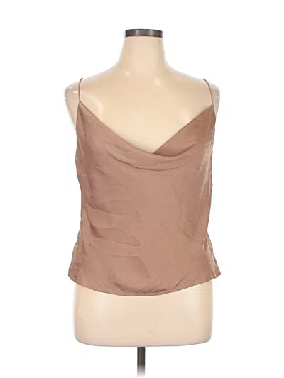 Pre-owned Nine Britton Sleeveless Blouse In Brown