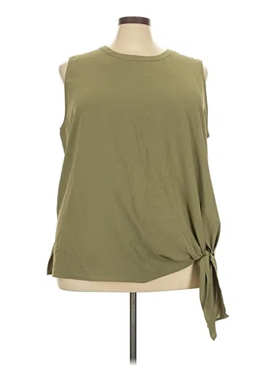 Pre-owned Nine Britton Sleeveless Blouse In Green