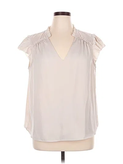 Pre-owned Nine Britton Sleeveless Blouse In Ivory