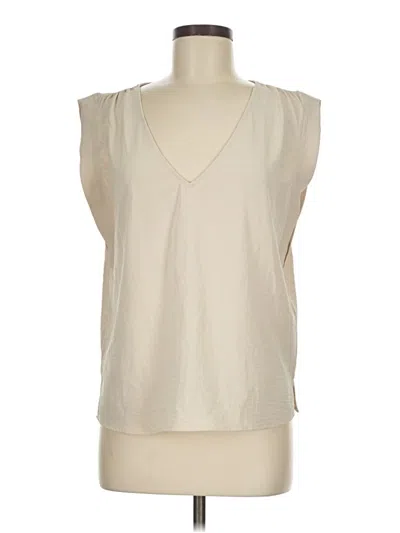 Pre-owned Nine Britton Sleeveless Blouse In Ivory