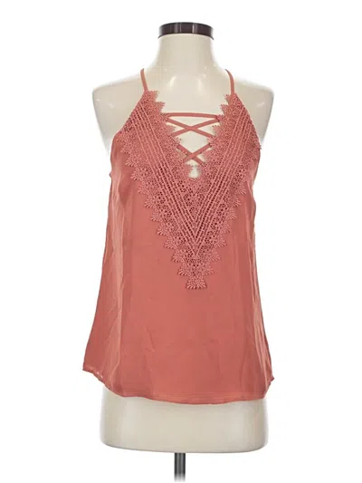 Pre-owned Nine Britton Sleeveless Blouse In Orange