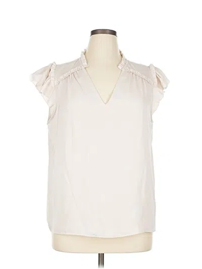 Pre-owned Nine Britton Sleeveless Blouse In White