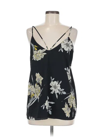 Pre-owned Nine Britton Sleeveless Top Black Halter Neckline Tops