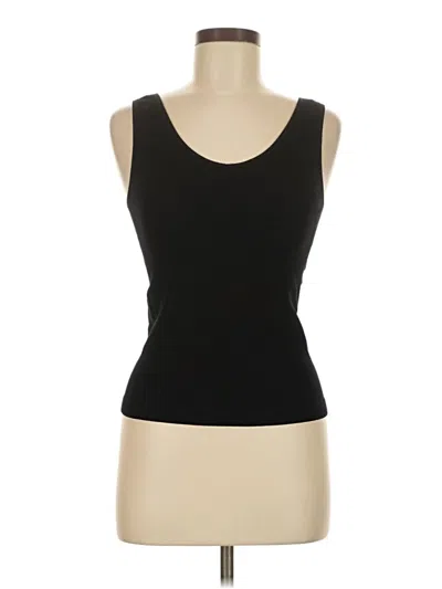 Pre-owned Nine Britton Sleeveless Top Black Scoop Neck Tops