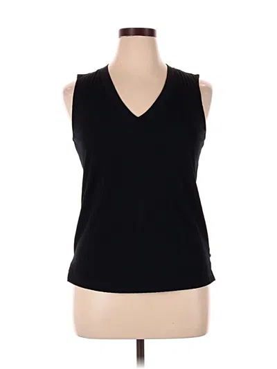 Pre-owned Nine Britton Sleeveless Top Black V-neck Tops