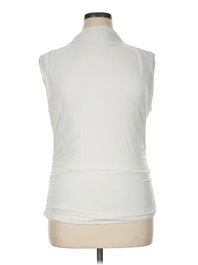 Pre-owned Nine Britton Sleeveless Top Ivory Cowl Neck Tops