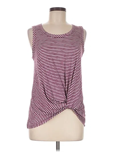 Pre-owned Nine Britton Sleeveless T-shirt In Burgundy