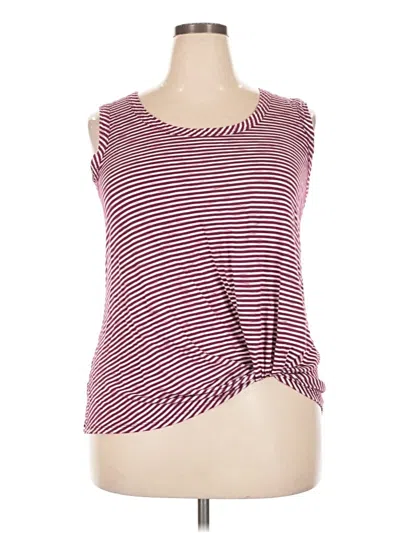 Pre-owned Nine Britton Sleeveless T-shirt In Burgundy