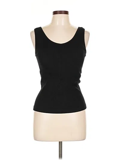 Pre-owned Nine Britton Tank Top Black Strapless Neckline Tops