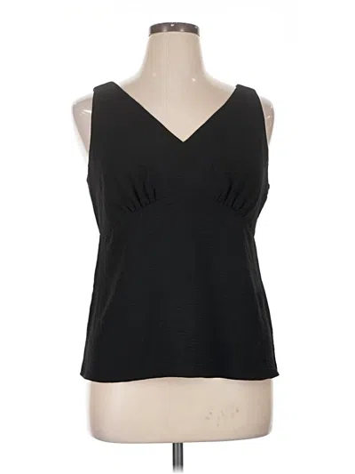 Pre-owned Nine Britton Tank Top Black Strapless Neckline Tops
