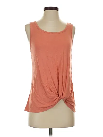 Pre-owned Nine Britton Tank Top Orange Strapless Neckline Tops