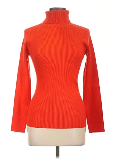 Nine Bull Turtleneck Sweater In Orange