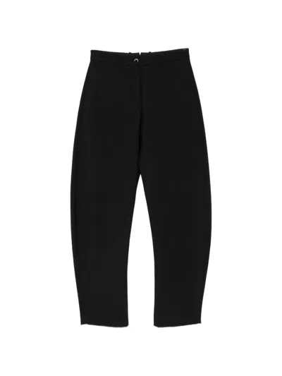 Nine In The Morning Althea Belt-loops Button-fastening Trousers In Black