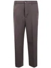 Nine In The Morning Button-fastening Wool Trousers In Brown
