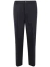 Nine In The Morning Button-fastening Wool Trousers In Black