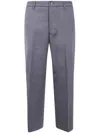 Nine In The Morning Button-fastening Wool Trousers In Gray