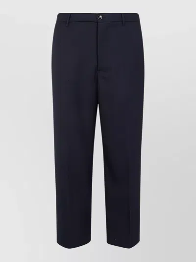 Nine In The Morning Apollon Relaxed Fit Trousers Belt Loops In Blue