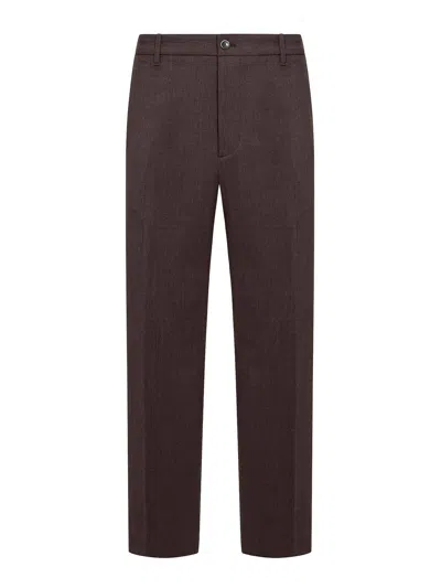 Nine In The Morning Apollon Trousers In Dark Brown