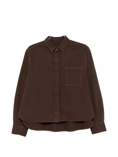 Nine In The Morning Arizona Chest-pocket Button-fastening Shirt In Brown