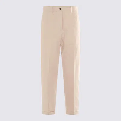 Nine In The Morning Beige Cotton Pants In Neutral