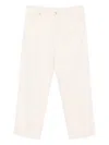 Nine In The Morning Beige Five-pocket Trousers In Neutral