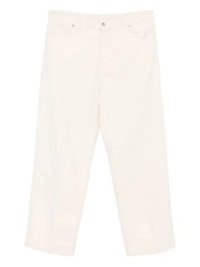 Nine In The Morning Beige Five-pocket Trousers In Neutral